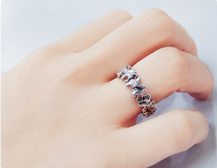 Elephant Ring - 925 Sterling Silver