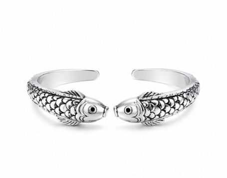 Fish Bracelet - 925 Sterling Silver