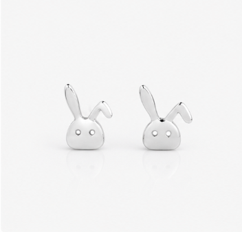Rabbit Earring - 925 Sterling Silver