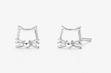 Kitty Earring - 925 Sterling Silver
