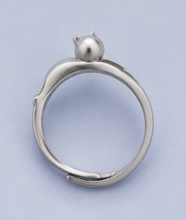 Jumping Cat Ring - 925 Sterling Silver