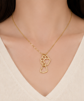 Paw & Heart Necklace