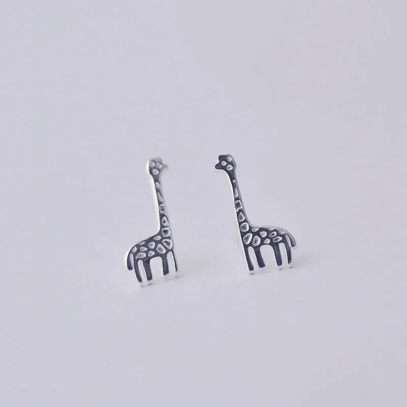 Giraffe Stud Earrings- 925 sterling silver