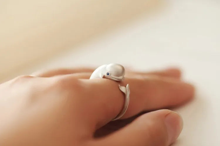 Whale Ring - 925 Sterling Silver
