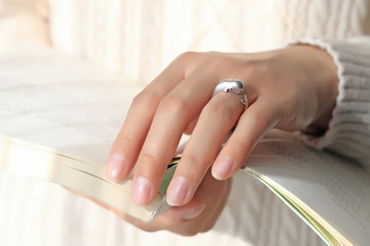 Whale Ring - 925 Sterling Silver