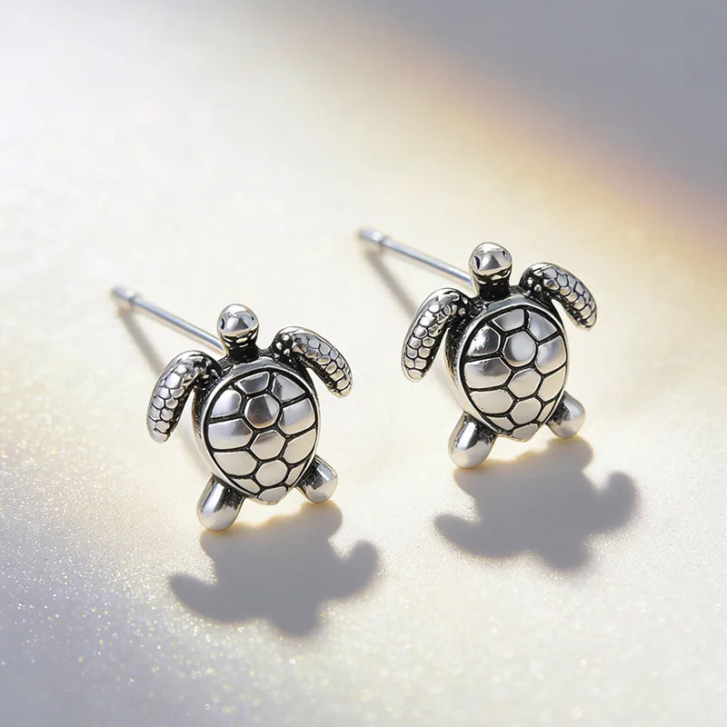 Turtle Earring - 925 Sterling Silver