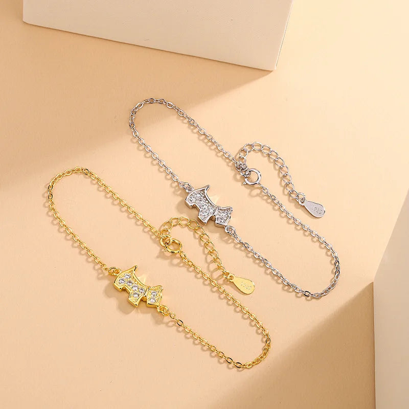 Cute Dog Bracelet - 925 Sterling Silver
