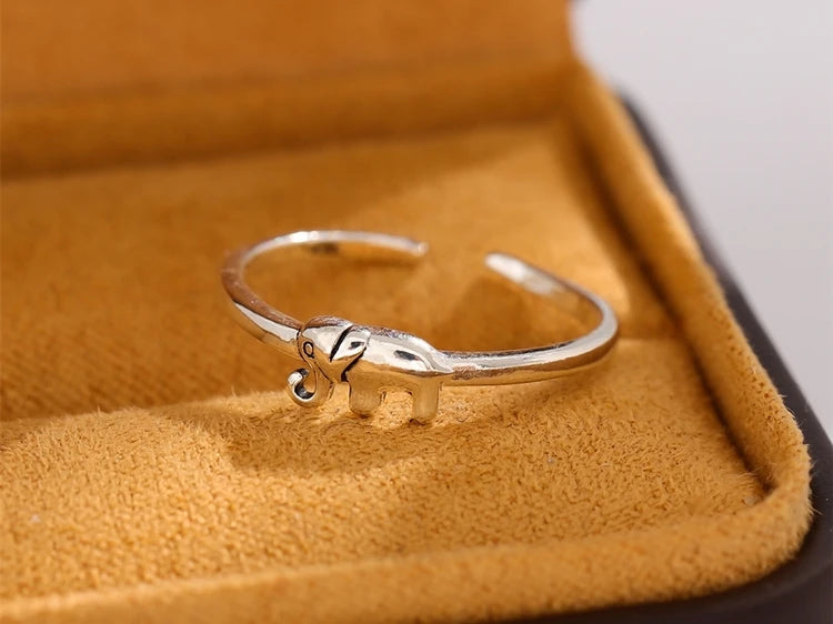 Baby Elephant Ring - 925 Sterling Silver