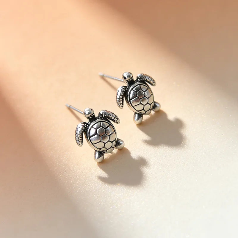 Turtle Earring - 925 Sterling Silver
