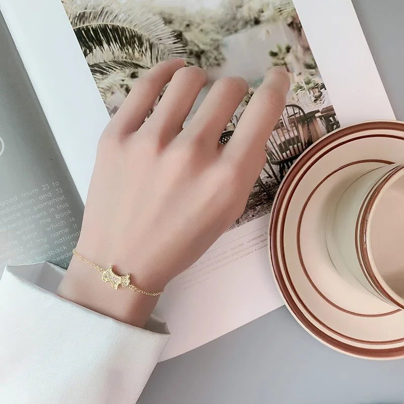 Cute Dog Bracelet - 925 Sterling Silver