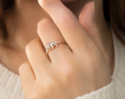 Baby Elephant  Ring - 925 Sterling Silver