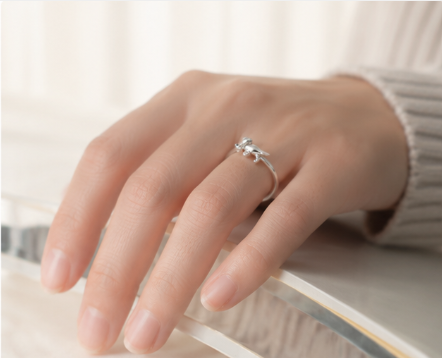 Baby Elephant  Ring - 925 Sterling Silver