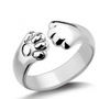 Double Paw Ring - 925 Sterling Silver