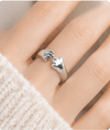 Double Paw Ring - 925 Sterling Silver