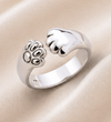 Double Paw Ring - 925 Sterling Silver