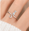 Cat Tail Ring - 925 Sterling Silver