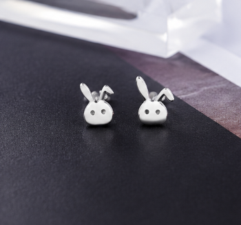 Rabbit Earring - 925 Sterling Silver