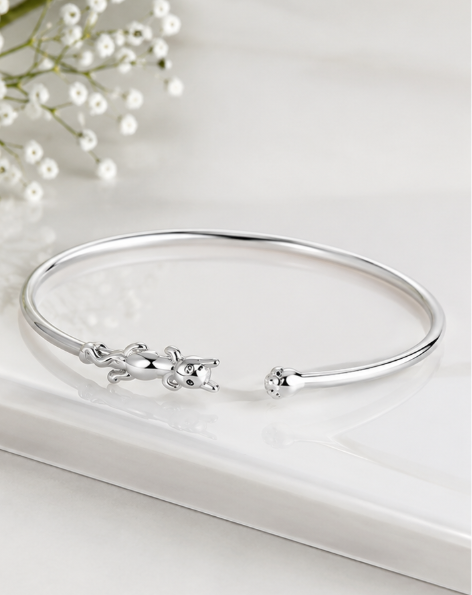 Cat Bracelet - 925 Sterling Silver