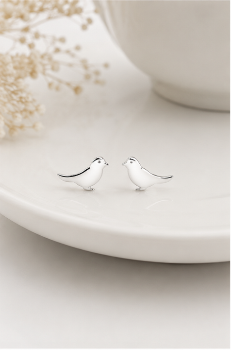 Bird Earring -  925 Sterling Silver