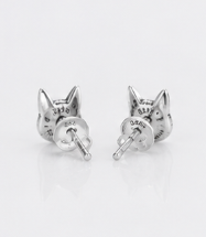 Cat Retro Earring - 925 Sterling Silver