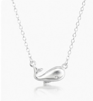 Little Whale Necklace - 925 Sterling Silver