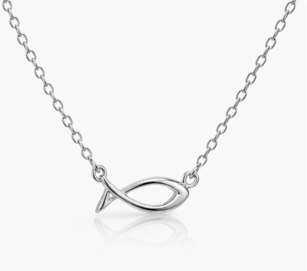 Fish Necklace - Jewelry 925 Sterling Silver