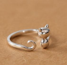 Kitty Ring - 925 Sterling Silver