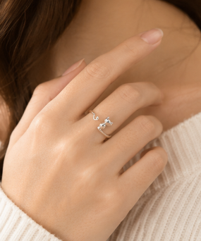 Kitty Ring - 925 Sterling Silver