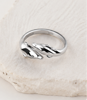 Double Dolphin - 925 Sterling Silver