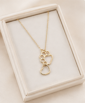 Paw & Heart Necklace