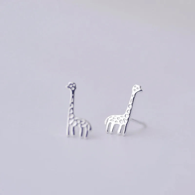 Giraffe Stud Earrings- 925 sterling silver