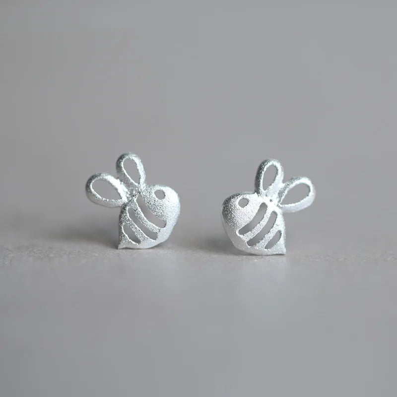 Bee Earrings - 925 Sterling Silver
