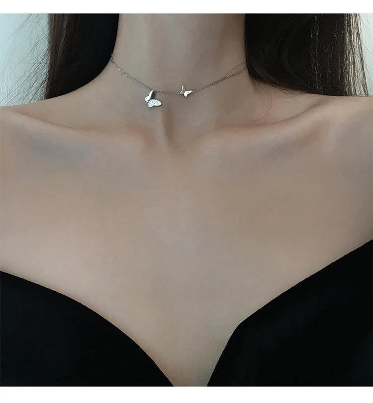 Butterfly Necklaces - 925 Sterling Silver