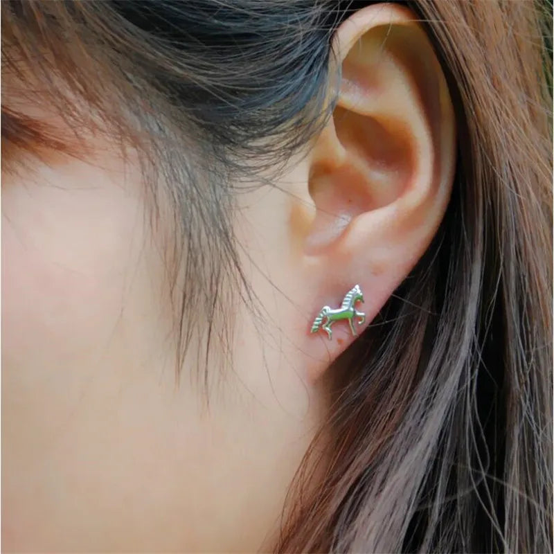 Horse earrings - 925 Sterling Silver