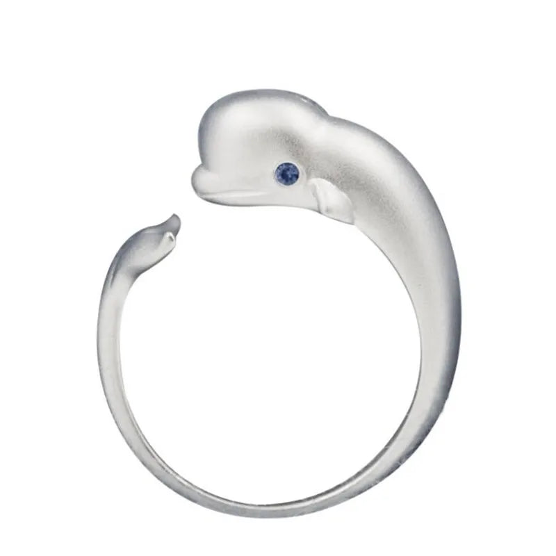 Whale Ring -  925 Sterling Silver