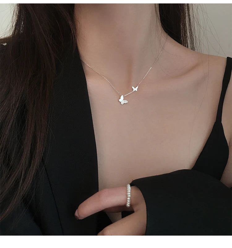 Butterfly Necklaces - 925 Sterling Silver
