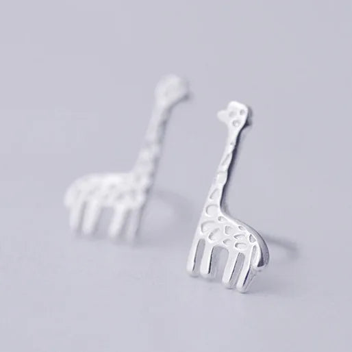 Giraffe Stud Earrings- 925 sterling silver