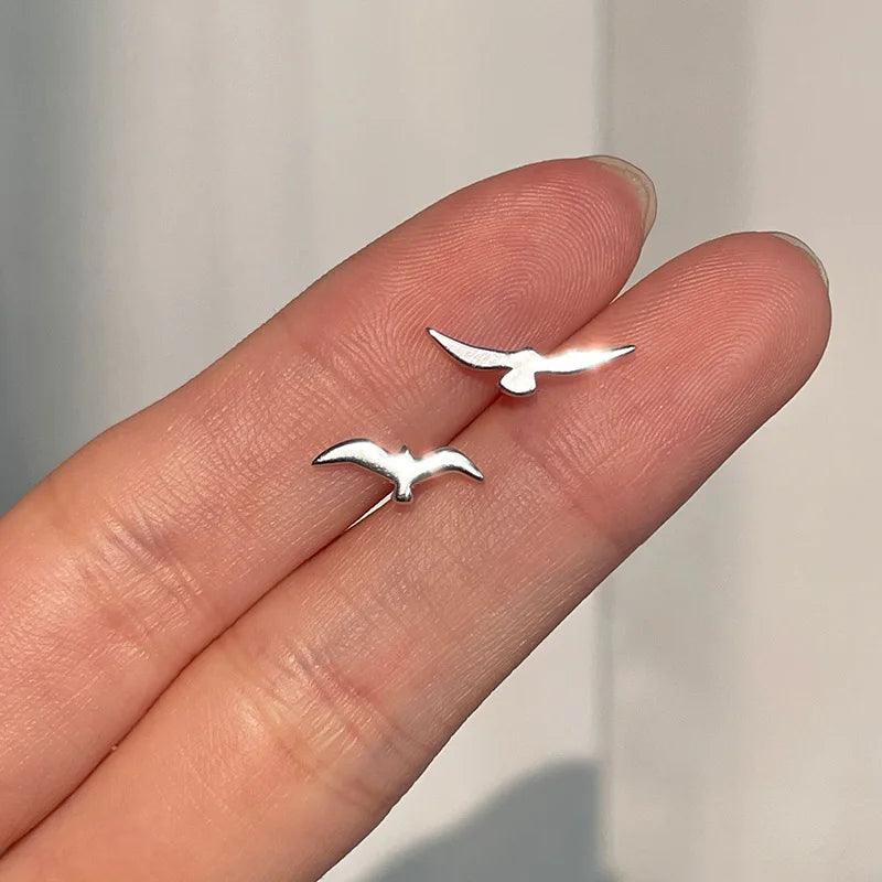 Seagull Earrings - 925 Silver Earrings