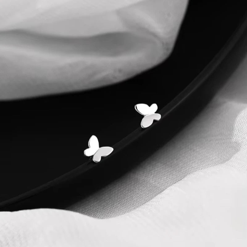 Mini Butterfly Earrings - 925 Sterling Silver
