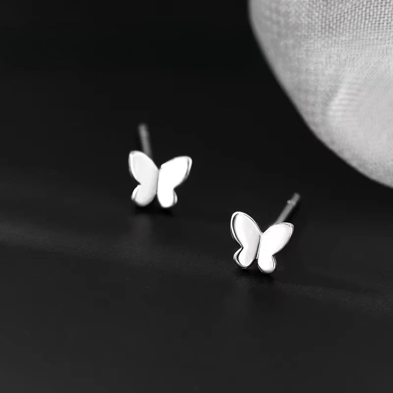 Mini Butterfly Earrings - 925 Sterling Silver