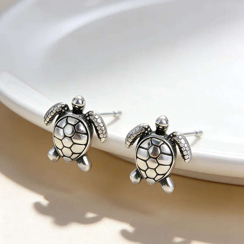 Turtle Earring - 925 Sterling Silver