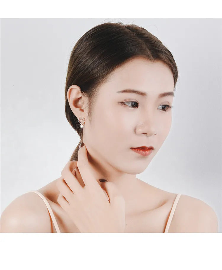 Cute Cat earring - 925 Sterling Silver