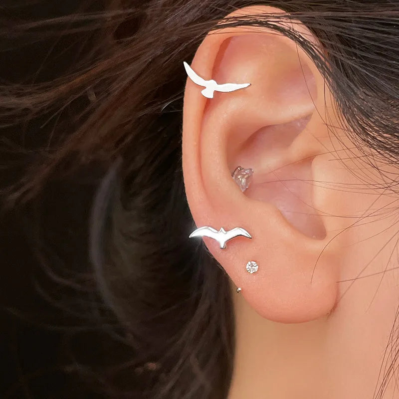 Seagull Earrings - 925 Silver Earrings