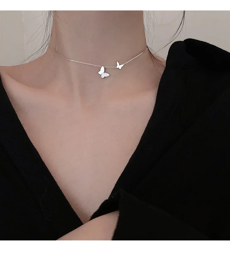 Butterfly Necklaces - 925 Sterling Silver
