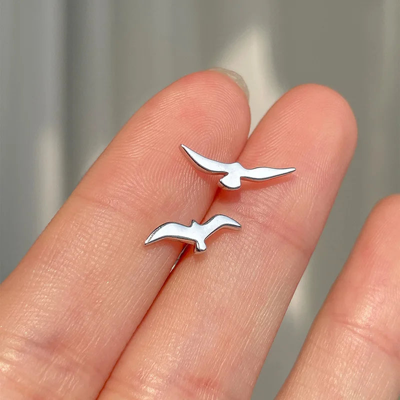 Seagull Earrings - 925 Silver Earrings