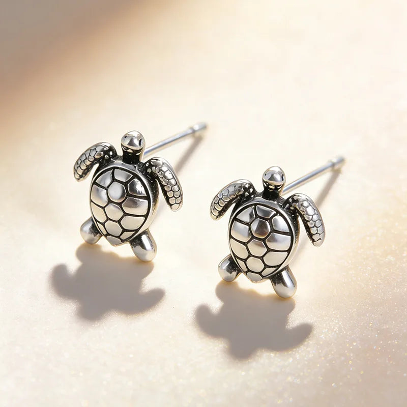 Turtle Earring - 925 Sterling Silver