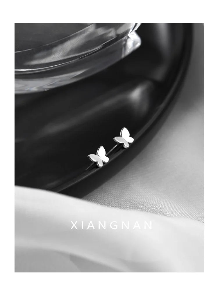 Mini Butterfly Earrings - 925 Sterling Silver