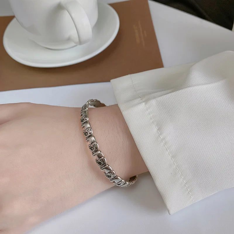 Baby Elephant Bracelet - 925 Sterling Silver
